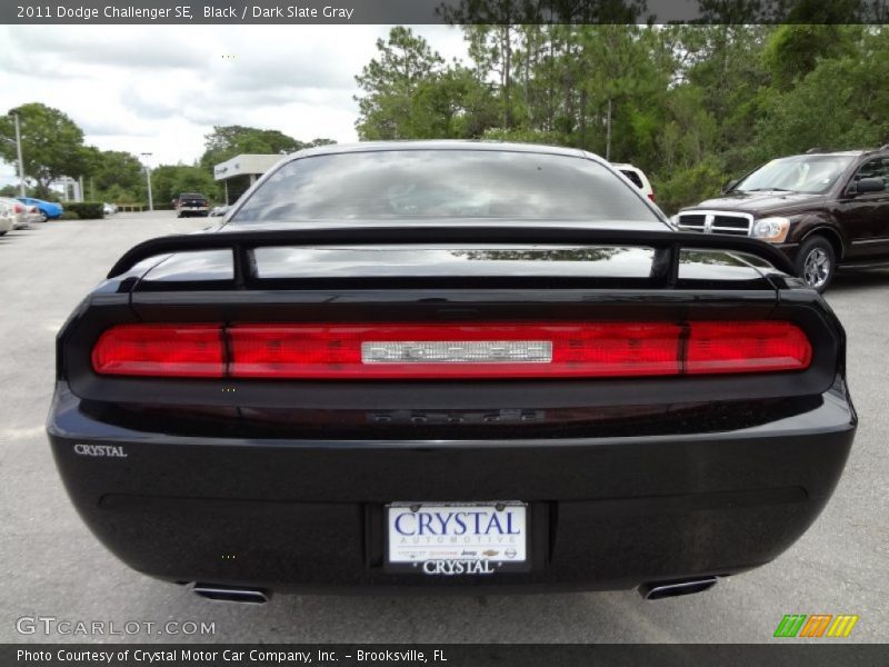 Black / Dark Slate Gray 2011 Dodge Challenger SE