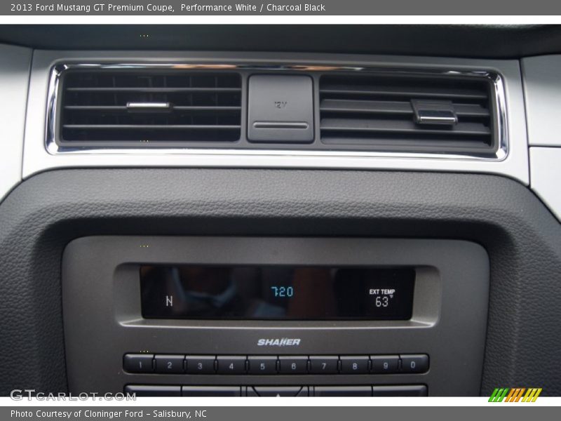 Performance White / Charcoal Black 2013 Ford Mustang GT Premium Coupe
