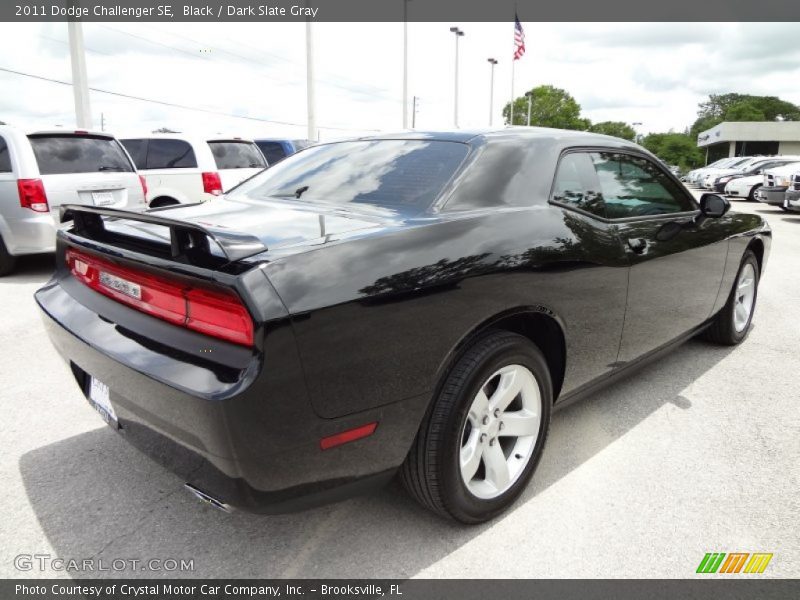 Black / Dark Slate Gray 2011 Dodge Challenger SE