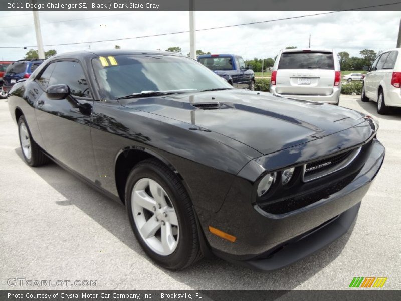 Black / Dark Slate Gray 2011 Dodge Challenger SE
