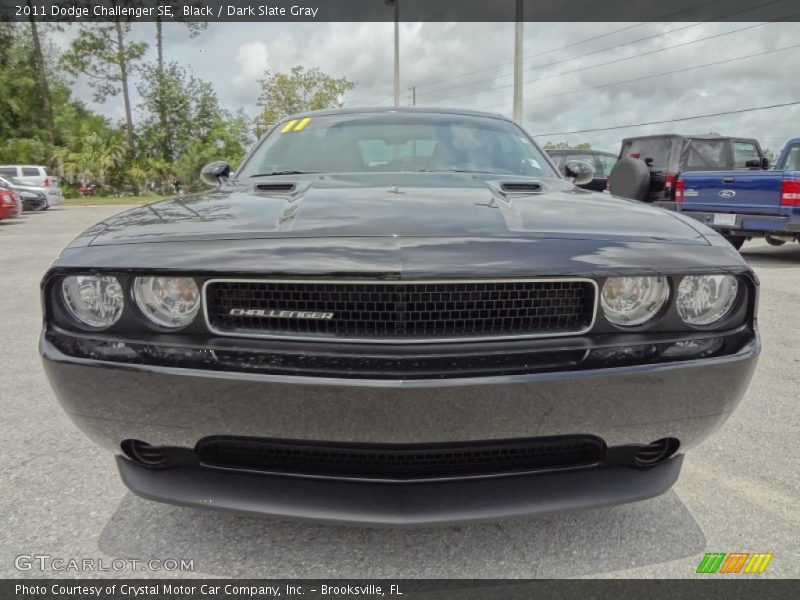 Black / Dark Slate Gray 2011 Dodge Challenger SE