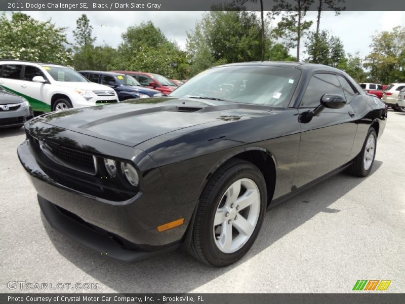 Black / Dark Slate Gray 2011 Dodge Challenger SE