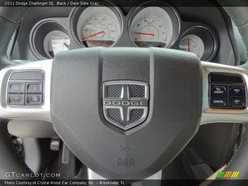 Black / Dark Slate Gray 2011 Dodge Challenger SE