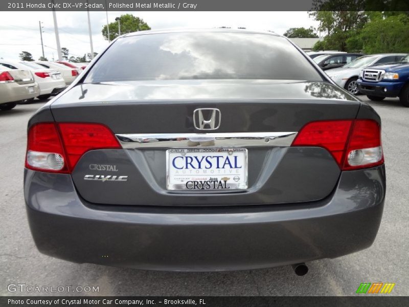 Polished Metal Metallic / Gray 2011 Honda Civic DX-VP Sedan