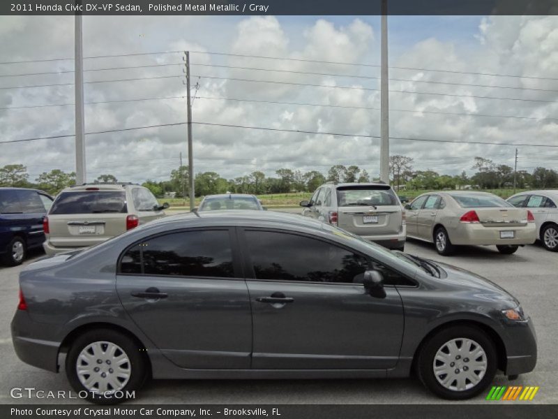 Polished Metal Metallic / Gray 2011 Honda Civic DX-VP Sedan