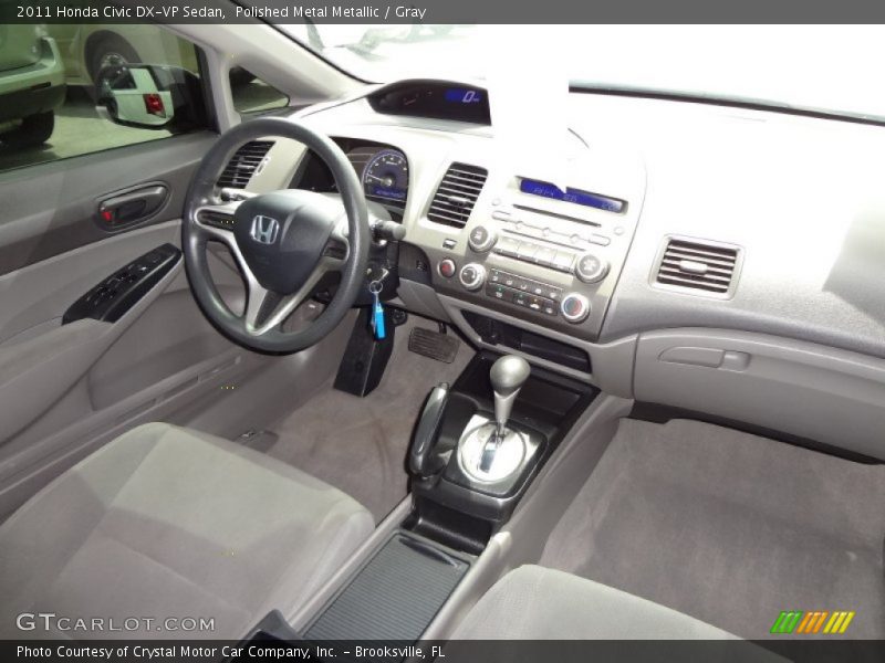 Polished Metal Metallic / Gray 2011 Honda Civic DX-VP Sedan