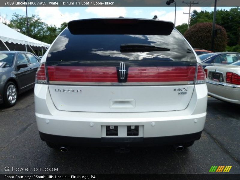 White Platinum Tri Coat / Ebony Black 2009 Lincoln MKX AWD