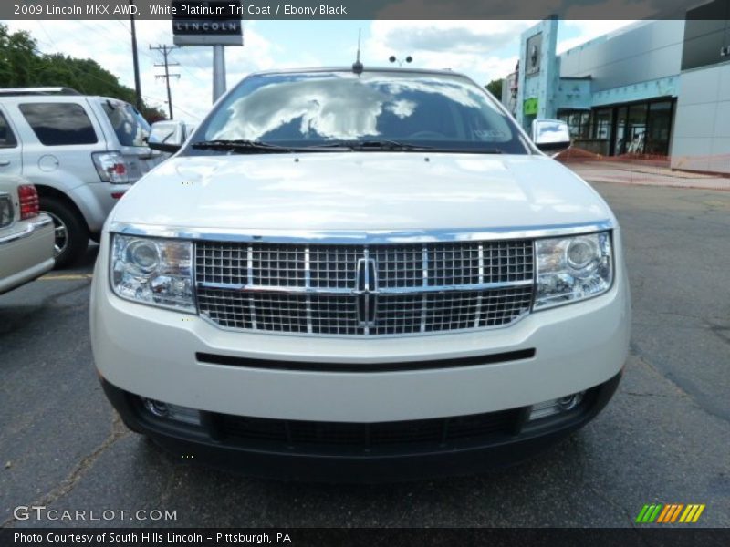 White Platinum Tri Coat / Ebony Black 2009 Lincoln MKX AWD