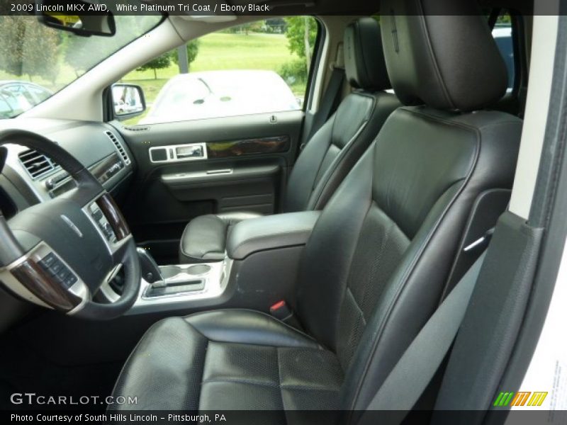 White Platinum Tri Coat / Ebony Black 2009 Lincoln MKX AWD