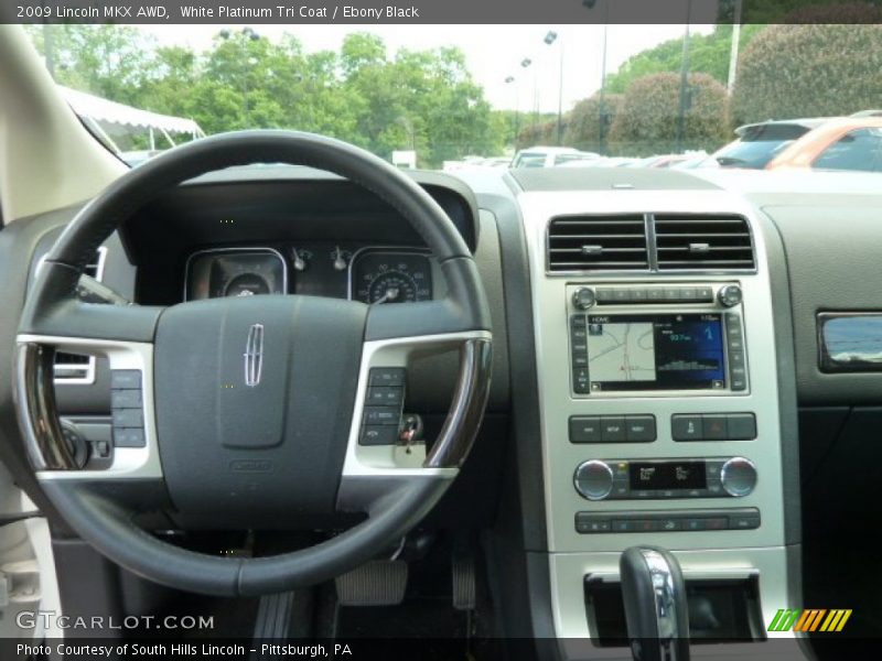 White Platinum Tri Coat / Ebony Black 2009 Lincoln MKX AWD