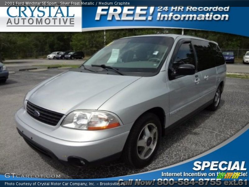 Silver Frost Metallic / Medium Graphite 2001 Ford Windstar SE Sport