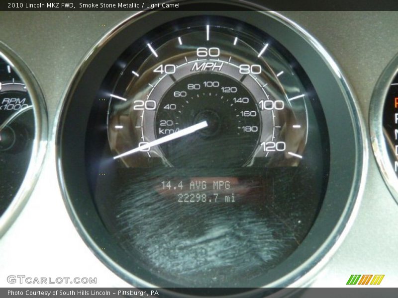 Smoke Stone Metallic / Light Camel 2010 Lincoln MKZ FWD