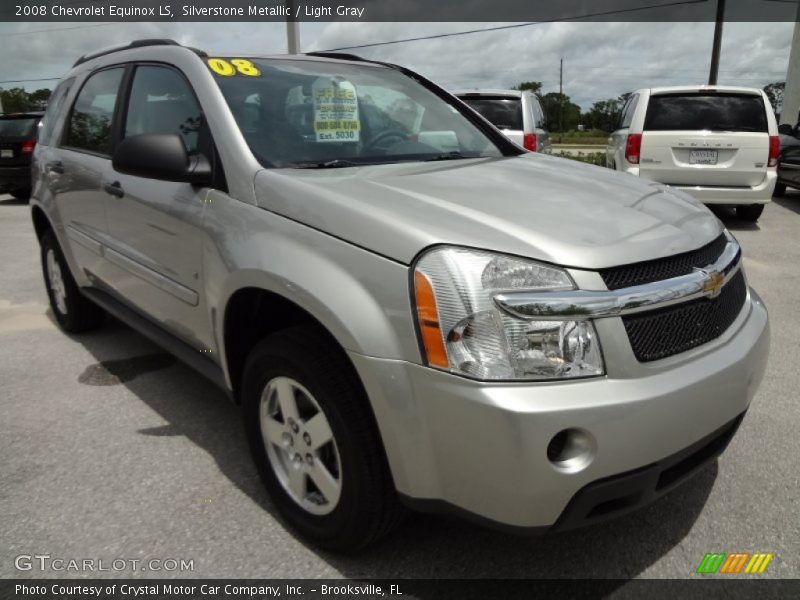 Silverstone Metallic / Light Gray 2008 Chevrolet Equinox LS