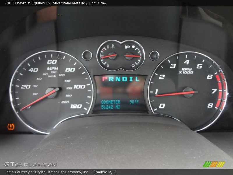 Silverstone Metallic / Light Gray 2008 Chevrolet Equinox LS