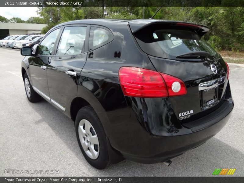 Wicked Black / Gray 2011 Nissan Rogue S