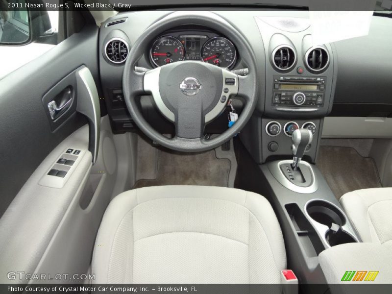 Wicked Black / Gray 2011 Nissan Rogue S