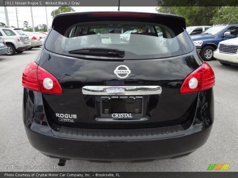 Wicked Black / Gray 2011 Nissan Rogue S