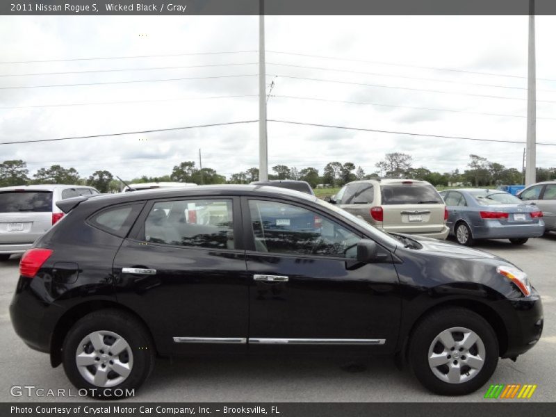 Wicked Black / Gray 2011 Nissan Rogue S