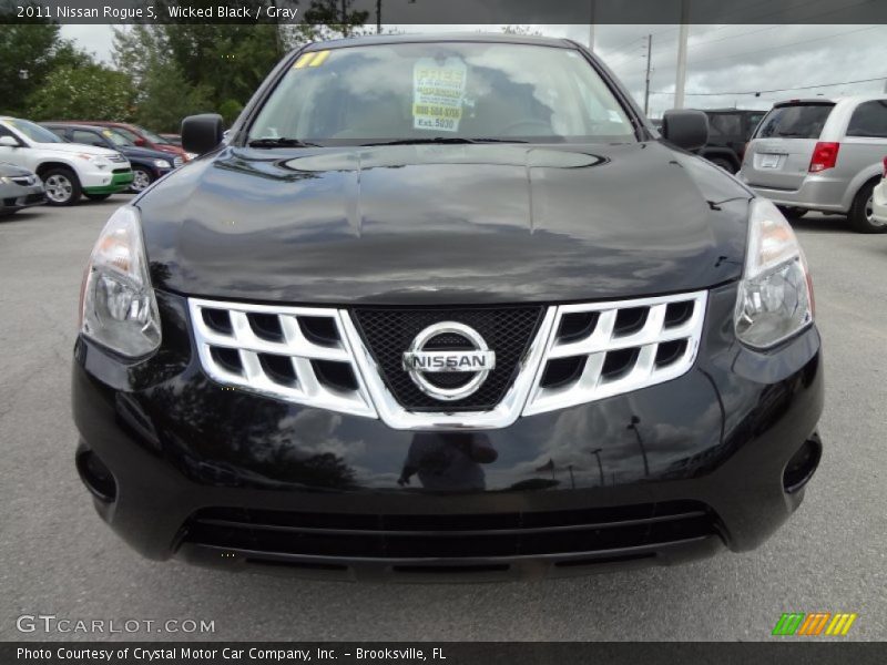 Wicked Black / Gray 2011 Nissan Rogue S