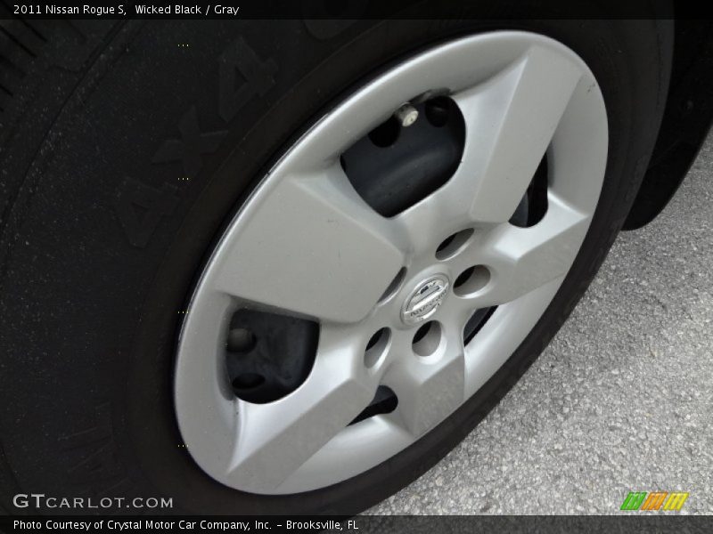 Wicked Black / Gray 2011 Nissan Rogue S