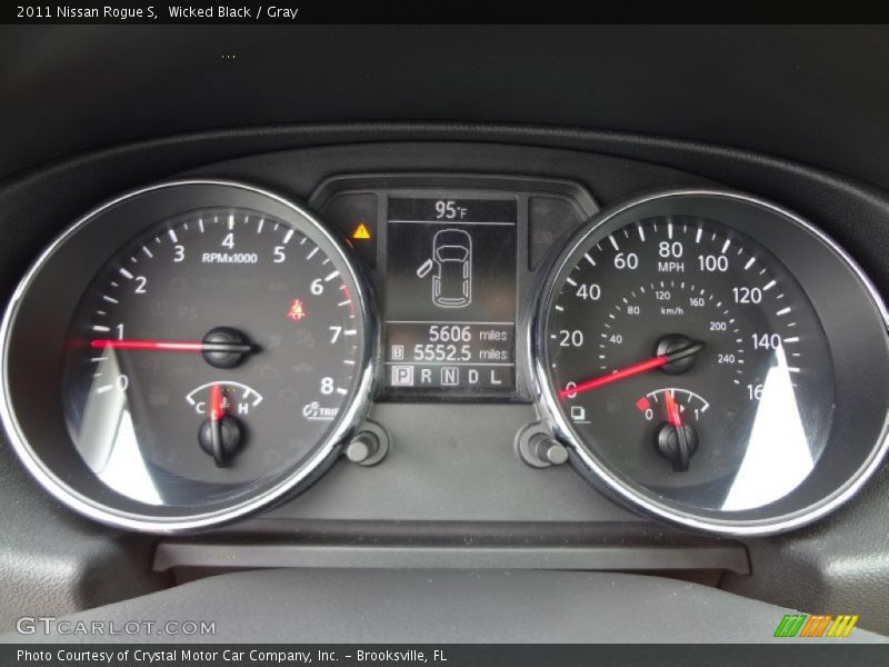 Wicked Black / Gray 2011 Nissan Rogue S