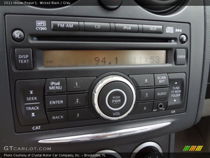 Wicked Black / Gray 2011 Nissan Rogue S