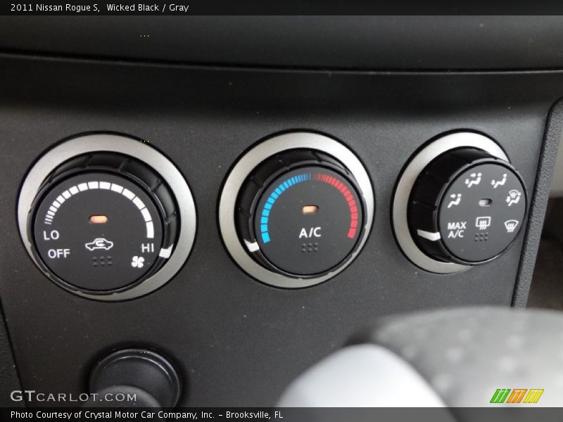 Wicked Black / Gray 2011 Nissan Rogue S