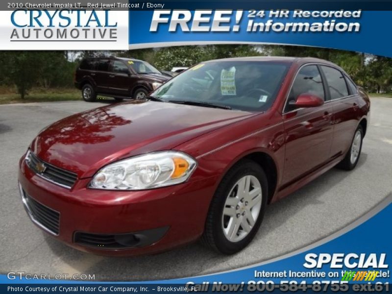 Red Jewel Tintcoat / Ebony 2010 Chevrolet Impala LT