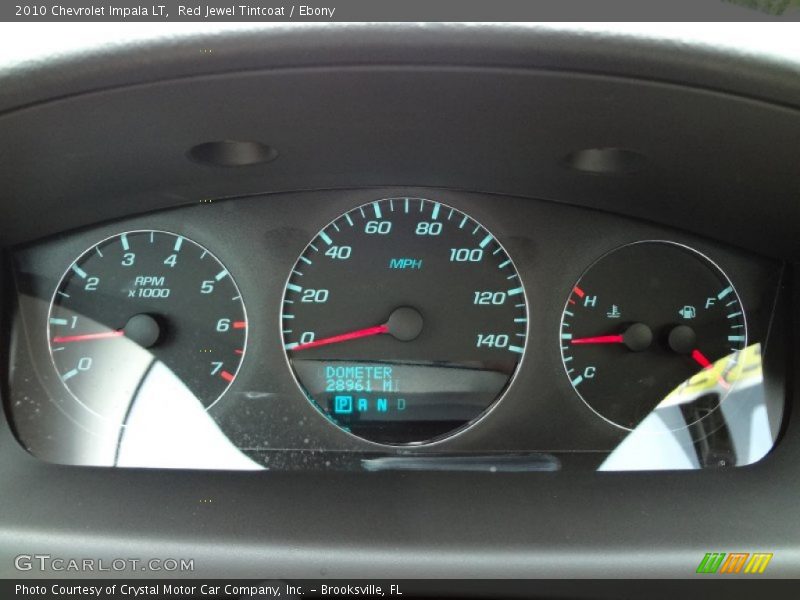 Red Jewel Tintcoat / Ebony 2010 Chevrolet Impala LT