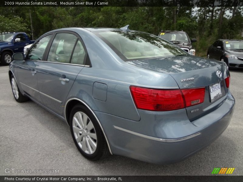 Medium Silver Blue / Camel 2009 Hyundai Sonata Limited