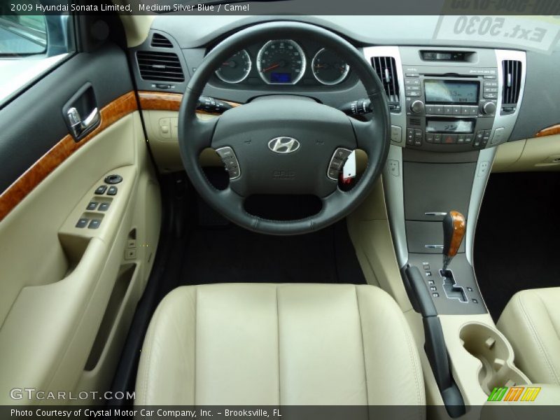 Medium Silver Blue / Camel 2009 Hyundai Sonata Limited