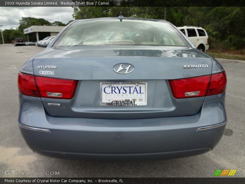 Medium Silver Blue / Camel 2009 Hyundai Sonata Limited
