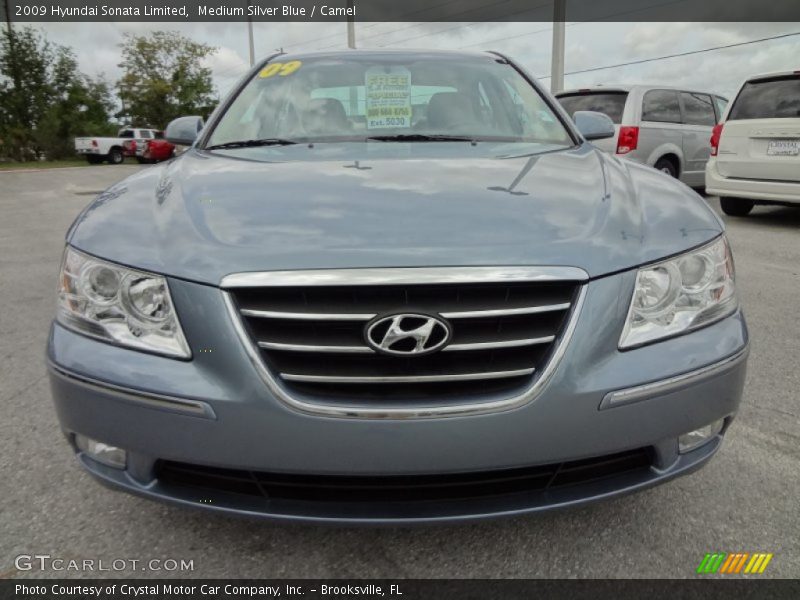 Medium Silver Blue / Camel 2009 Hyundai Sonata Limited