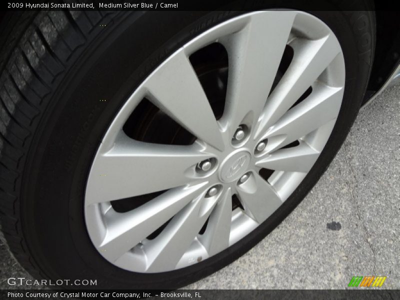 Medium Silver Blue / Camel 2009 Hyundai Sonata Limited