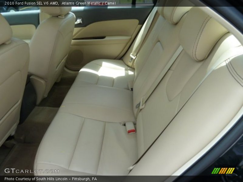 Atlantis Green Metallic / Camel 2010 Ford Fusion SEL V6 AWD