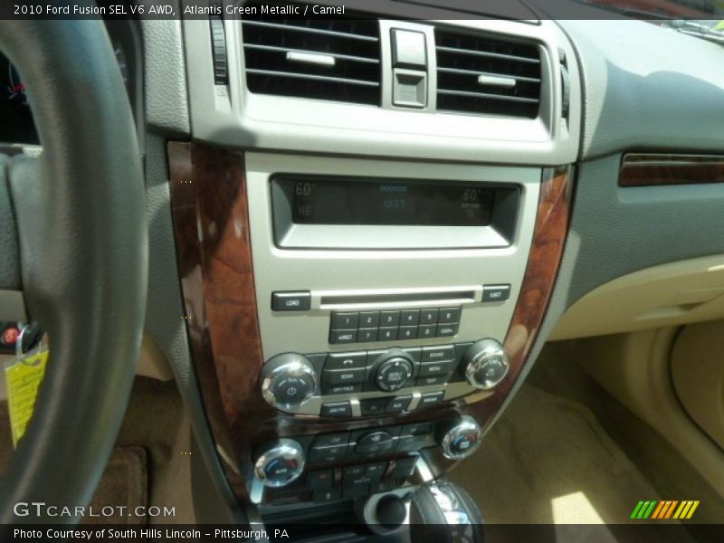 Atlantis Green Metallic / Camel 2010 Ford Fusion SEL V6 AWD