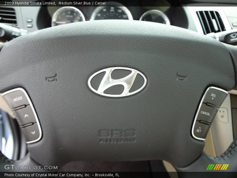 Medium Silver Blue / Camel 2009 Hyundai Sonata Limited