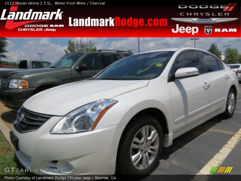 Winter Frost White / Charcoal 2012 Nissan Altima 2.5 SL
