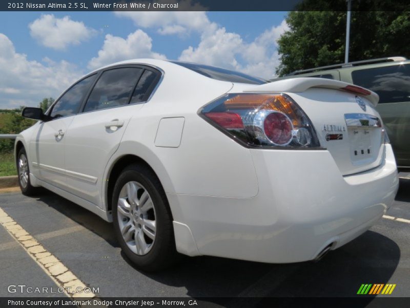 Winter Frost White / Charcoal 2012 Nissan Altima 2.5 SL