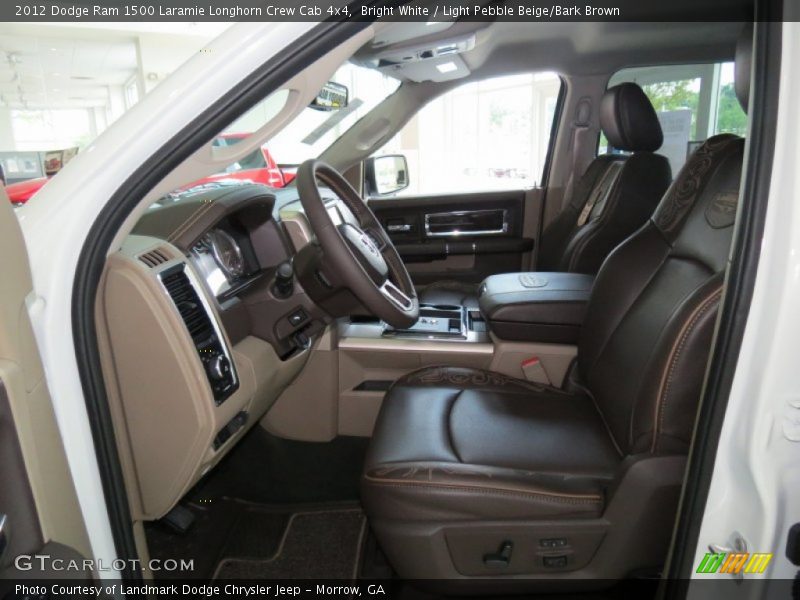  2012 Ram 1500 Laramie Longhorn Crew Cab 4x4 Light Pebble Beige/Bark Brown Interior