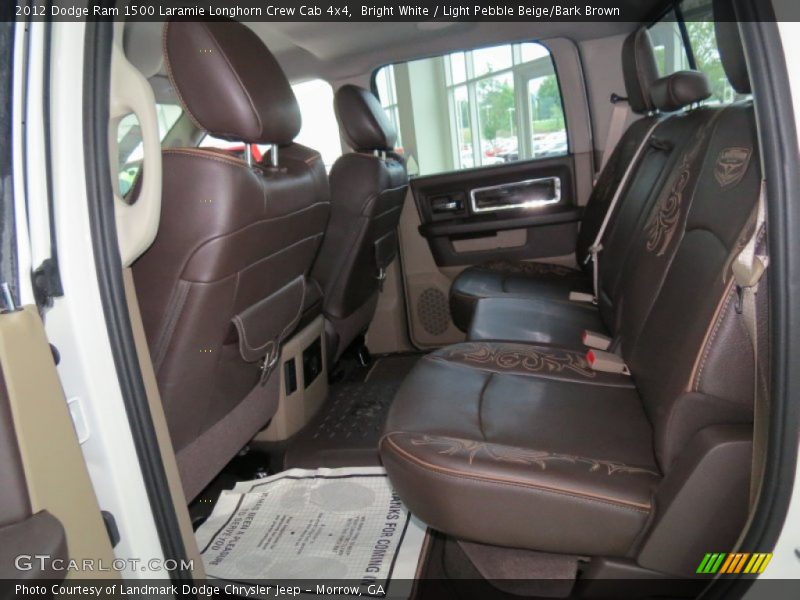 Rear Seat of 2012 Ram 1500 Laramie Longhorn Crew Cab 4x4