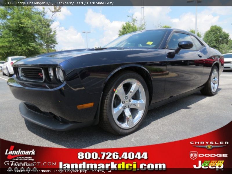 Blackberry Pearl / Dark Slate Gray 2012 Dodge Challenger R/T