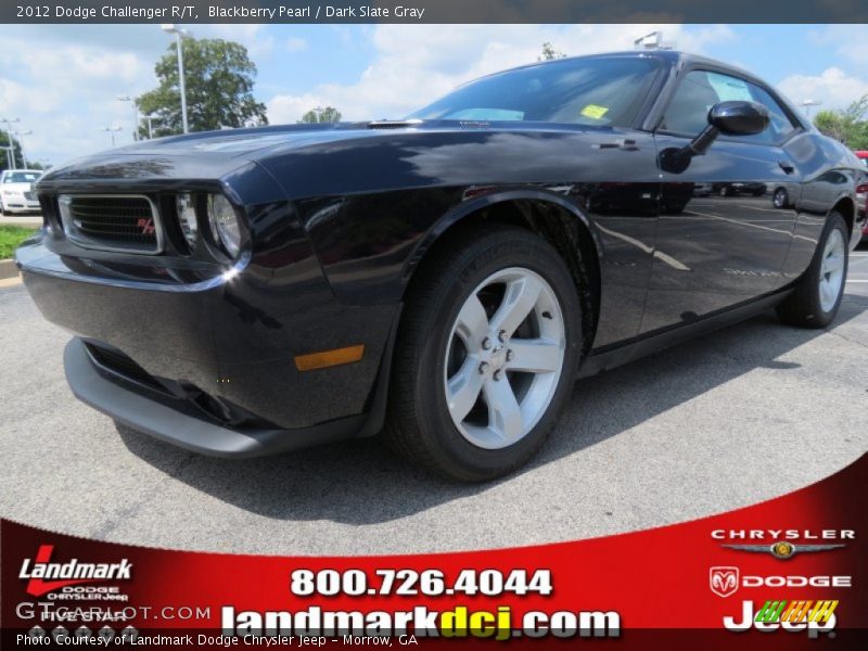 Blackberry Pearl / Dark Slate Gray 2012 Dodge Challenger R/T