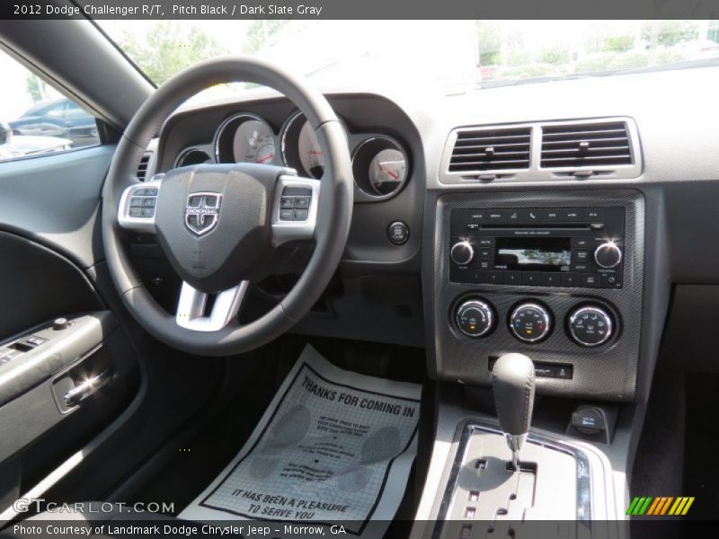 Pitch Black / Dark Slate Gray 2012 Dodge Challenger R/T