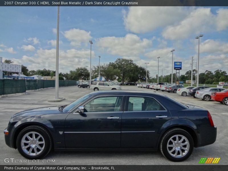 Steel Blue Metallic / Dark Slate Gray/Light Graystone 2007 Chrysler 300 C HEMI