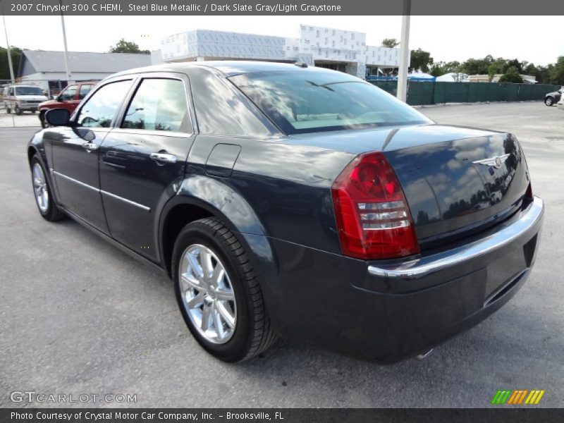 Steel Blue Metallic / Dark Slate Gray/Light Graystone 2007 Chrysler 300 C HEMI