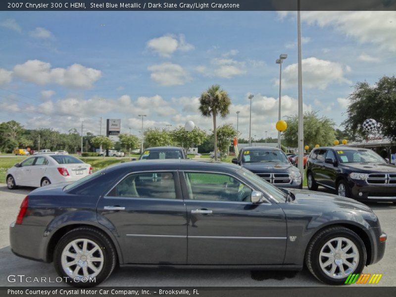 Steel Blue Metallic / Dark Slate Gray/Light Graystone 2007 Chrysler 300 C HEMI