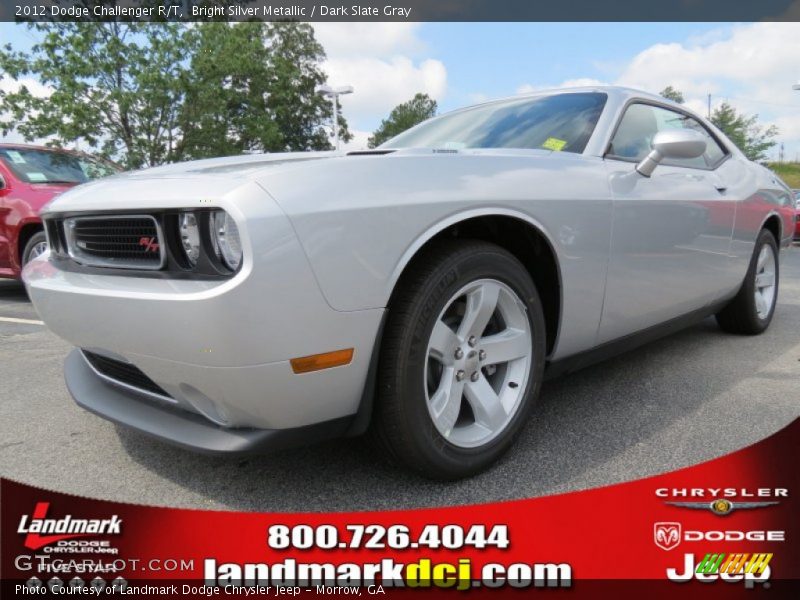Bright Silver Metallic / Dark Slate Gray 2012 Dodge Challenger R/T