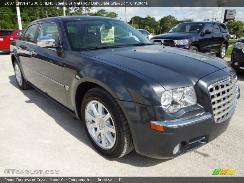 Steel Blue Metallic / Dark Slate Gray/Light Graystone 2007 Chrysler 300 C HEMI