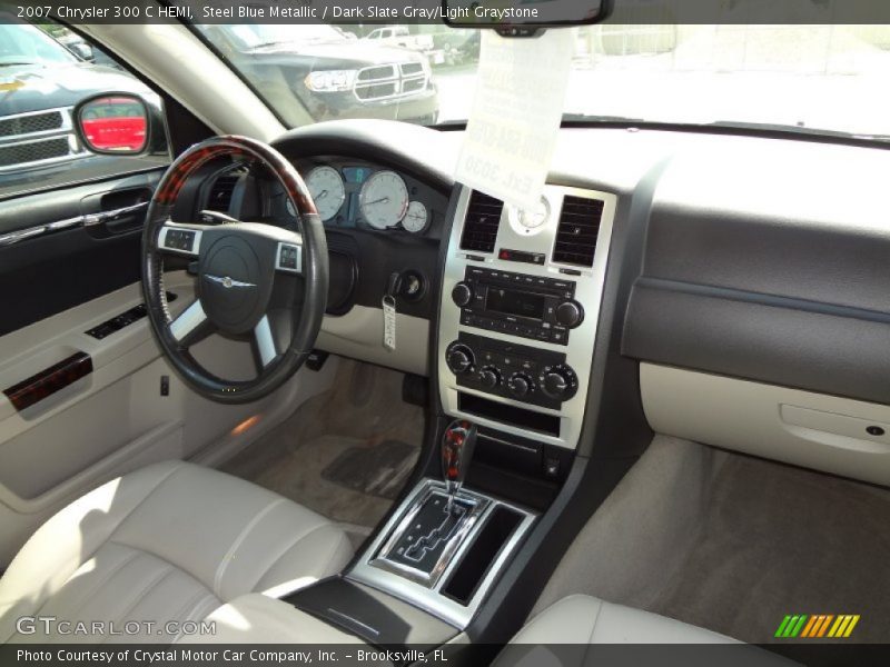Steel Blue Metallic / Dark Slate Gray/Light Graystone 2007 Chrysler 300 C HEMI